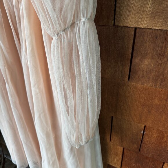 NWT Nabela Noor X Eloquii Surplice Neck Princess Puff Sleeve Dress - Women's 16 - Picture 9 of 11